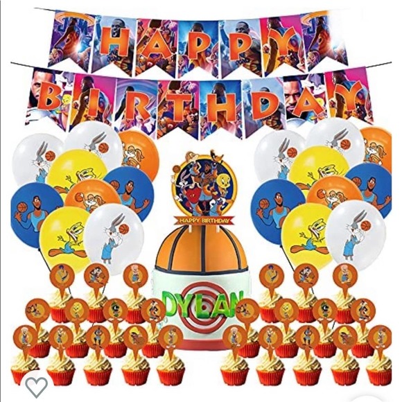 Space Jam Party Supplies Space Jam Birthday Party Decoration Kit Poshmark